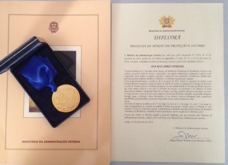 Medalha atribuída a Ana Rita Pereira