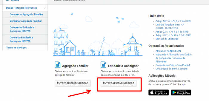 CONSIGNAÇÃO IRS ATÉ 31 DE MARÇO