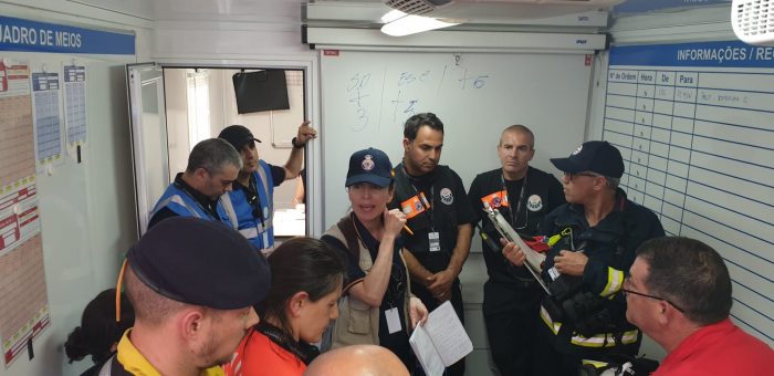Bombeiros de Alcabideche em evento sísmico