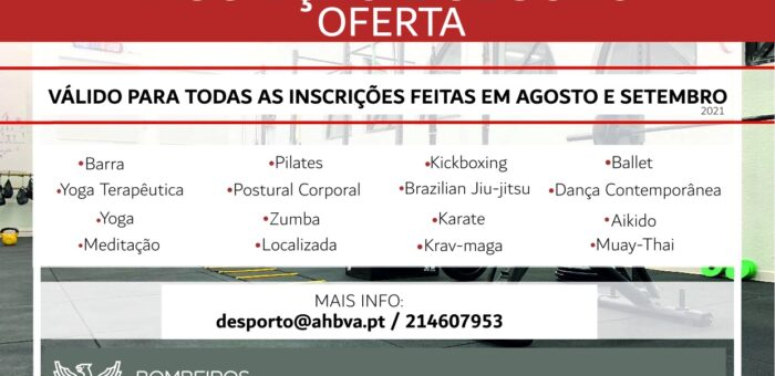 As aulas desportivas estão de regresso!