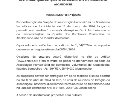 Espaço disponível para exploração